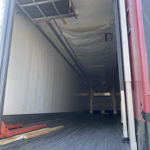 Interior of truck with spacious door